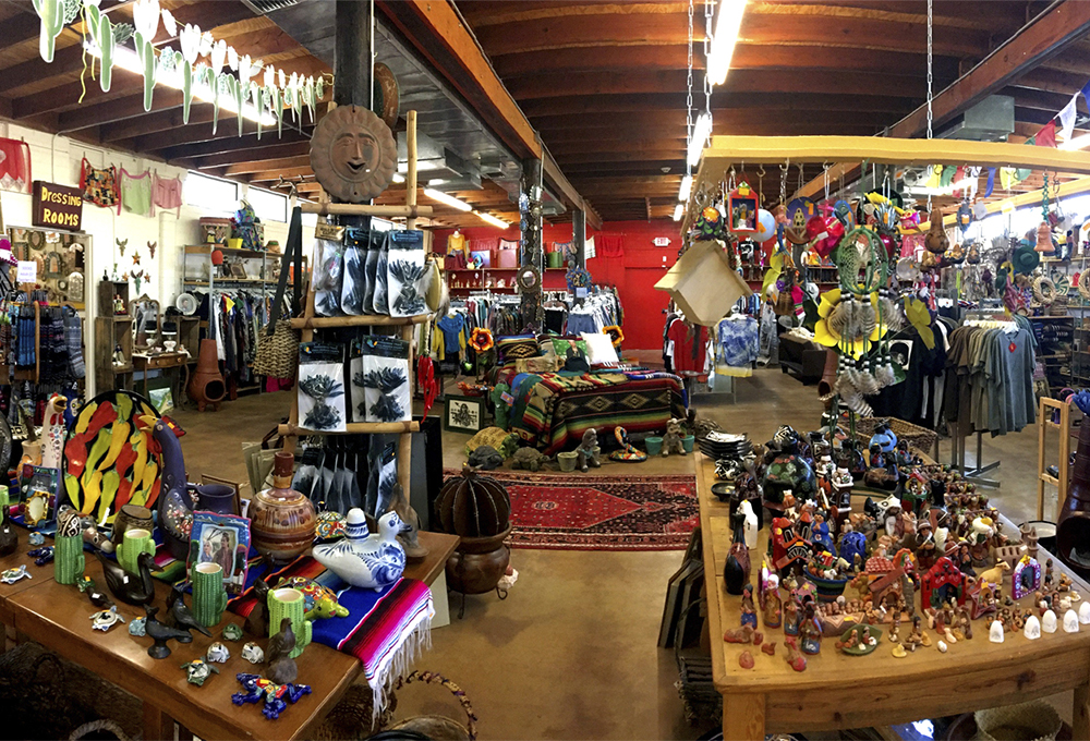 Interior of Buffalo Trading Post Buy Sell Trade shop at Cat Mountain Station